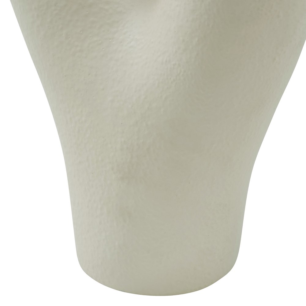 Wisteria Large Vase In Cream Color. Picture 5