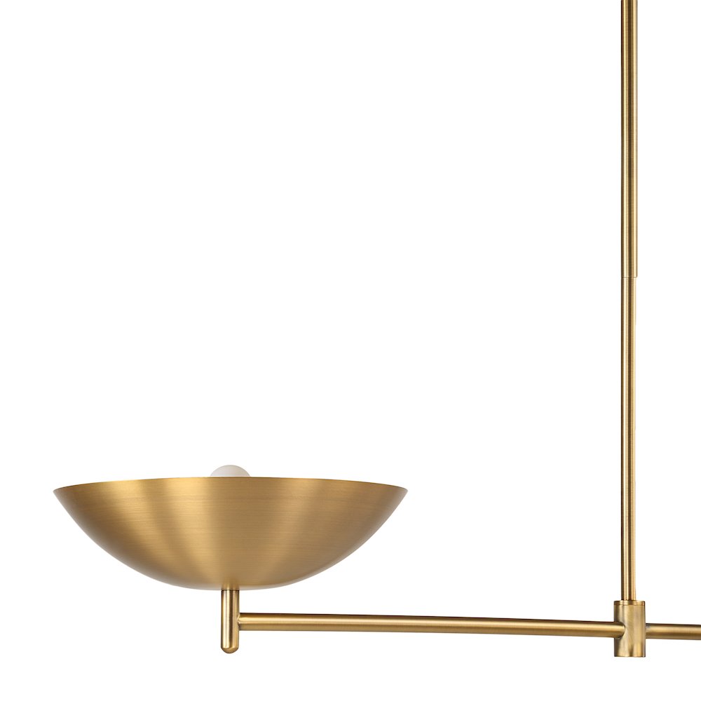 Waxlow 64.5" Height Ceiling Fixture, Plated Dark Antique Brushed Brass. Picture 4