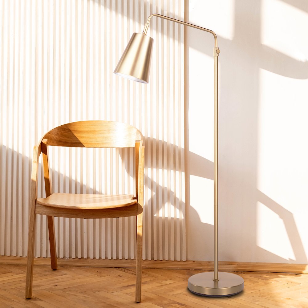Vidura 47.5" Height Floor Lamp, Yellow. Picture 2