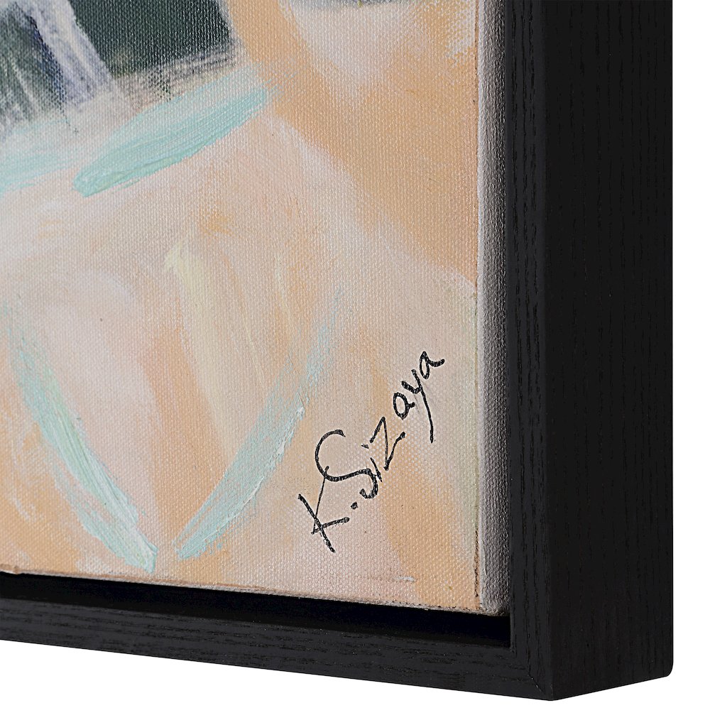 Iman 50" H x 50" W Canvas Art, White. Picture 6
