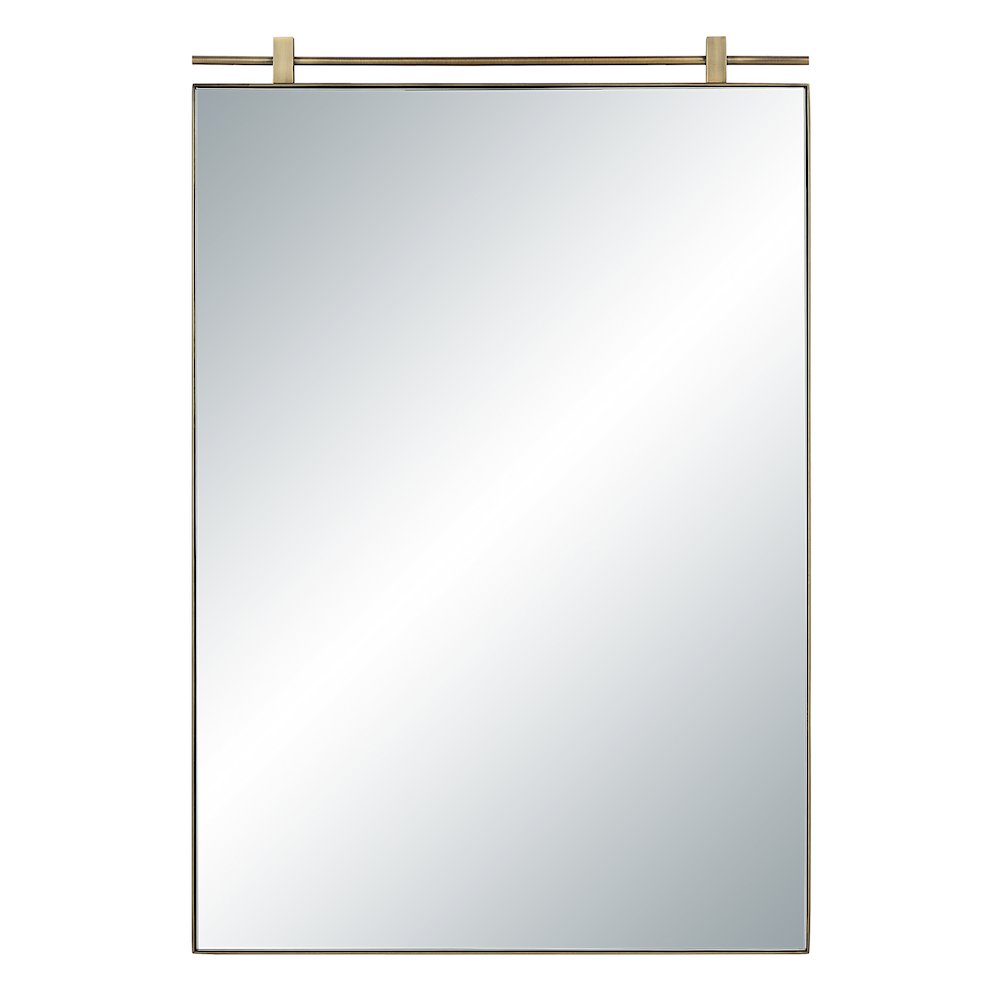 Neem 36" H x 24" W Wall Mirror, Yellow. Picture 1