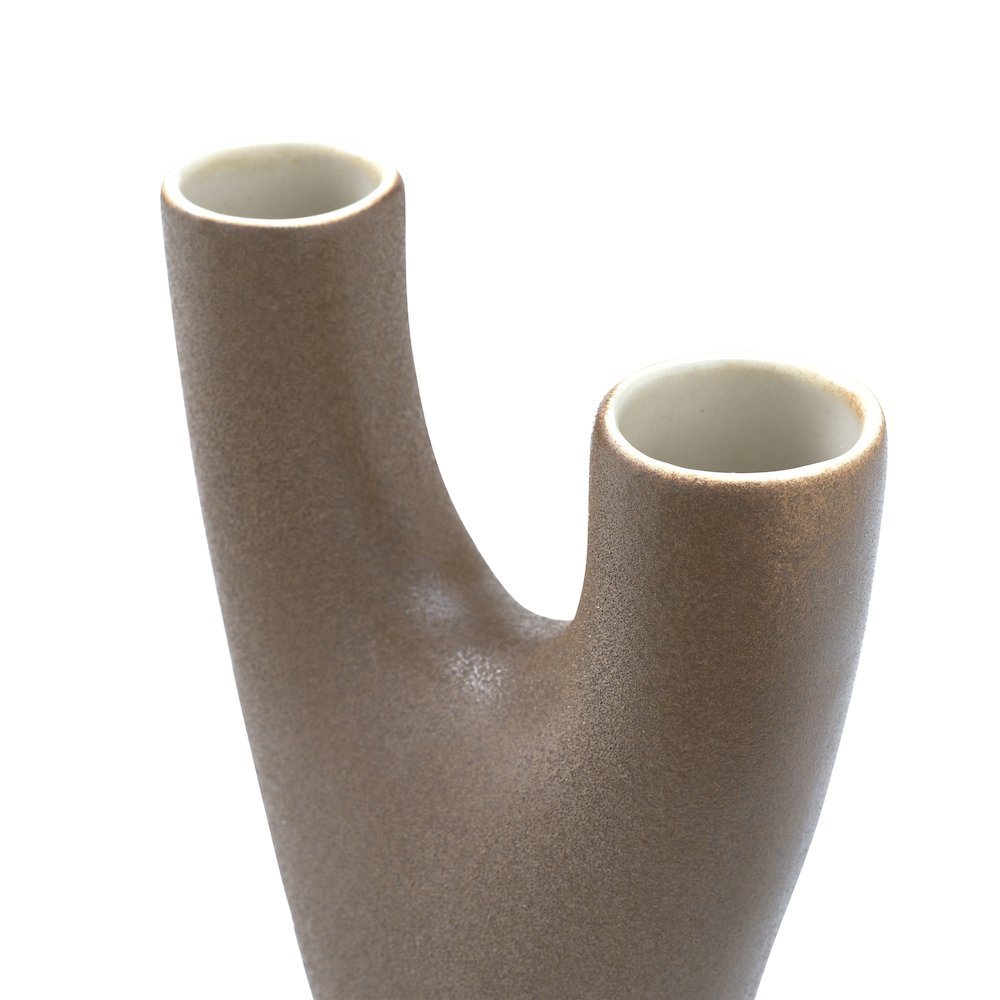 Garnier Small Vase In Brown Color. Picture 5