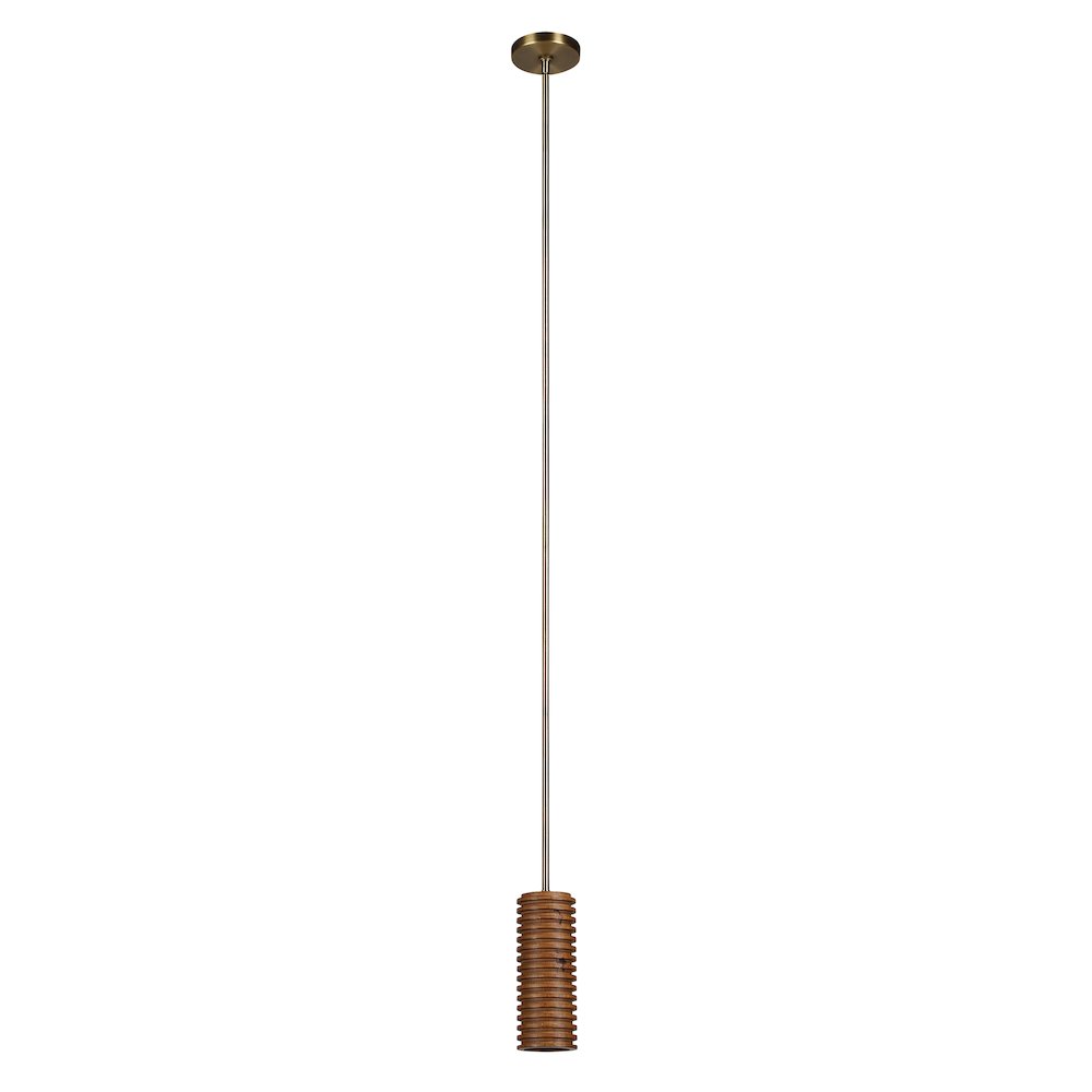 Rue 4" Length Ceiling Fixture, Walnut. Picture 6