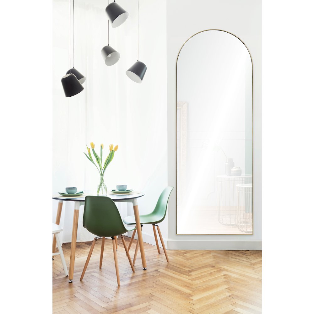 Thatcher 30 in. x 80 in. Irregular Framed Mirror. Picture 2