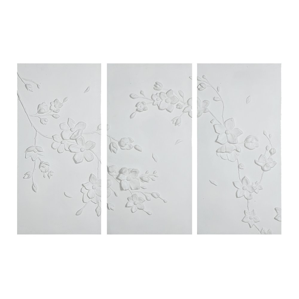 Beaudelaire 20" Wide Wall Decor, Matte White. Picture 1