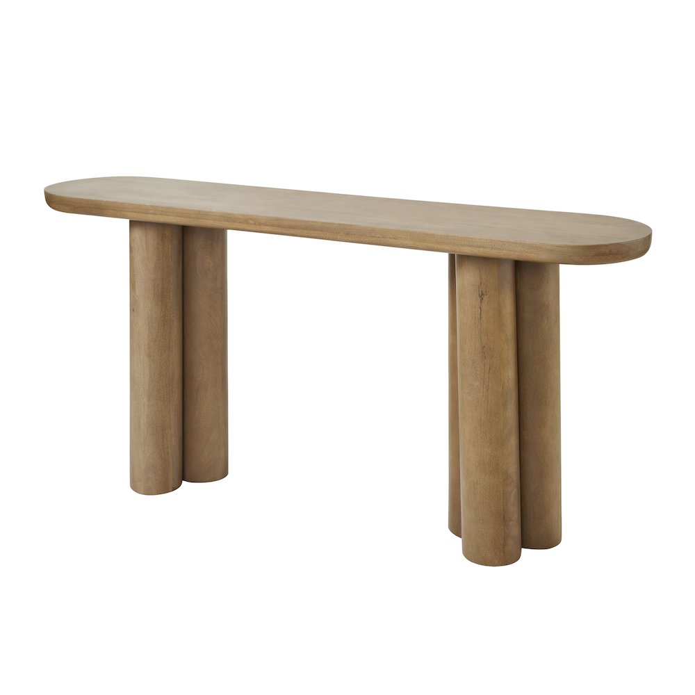 Ramona Console Table In Beige Color. Picture 3