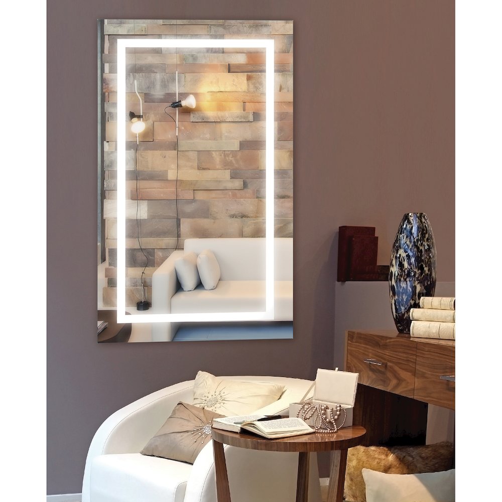 Adele LED Mirror, Rectangular. Picture 2