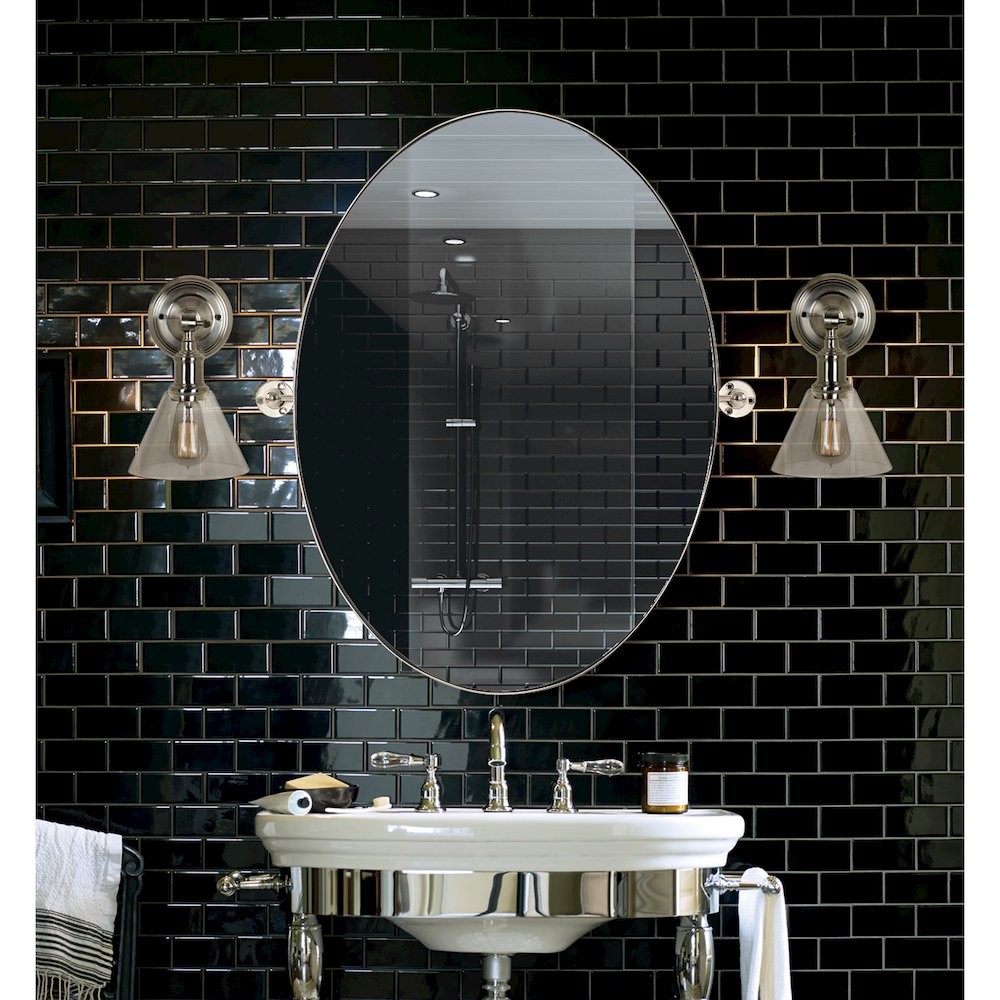 Azalea 24 in. x 30 in. Oval Framed Mirror. Picture 2