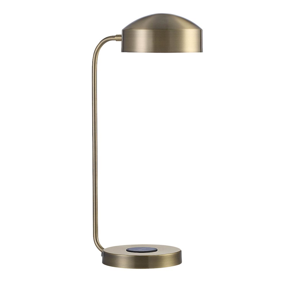 Riesco 22.5" Length Desk Lamp, Antique Brass. Picture 4