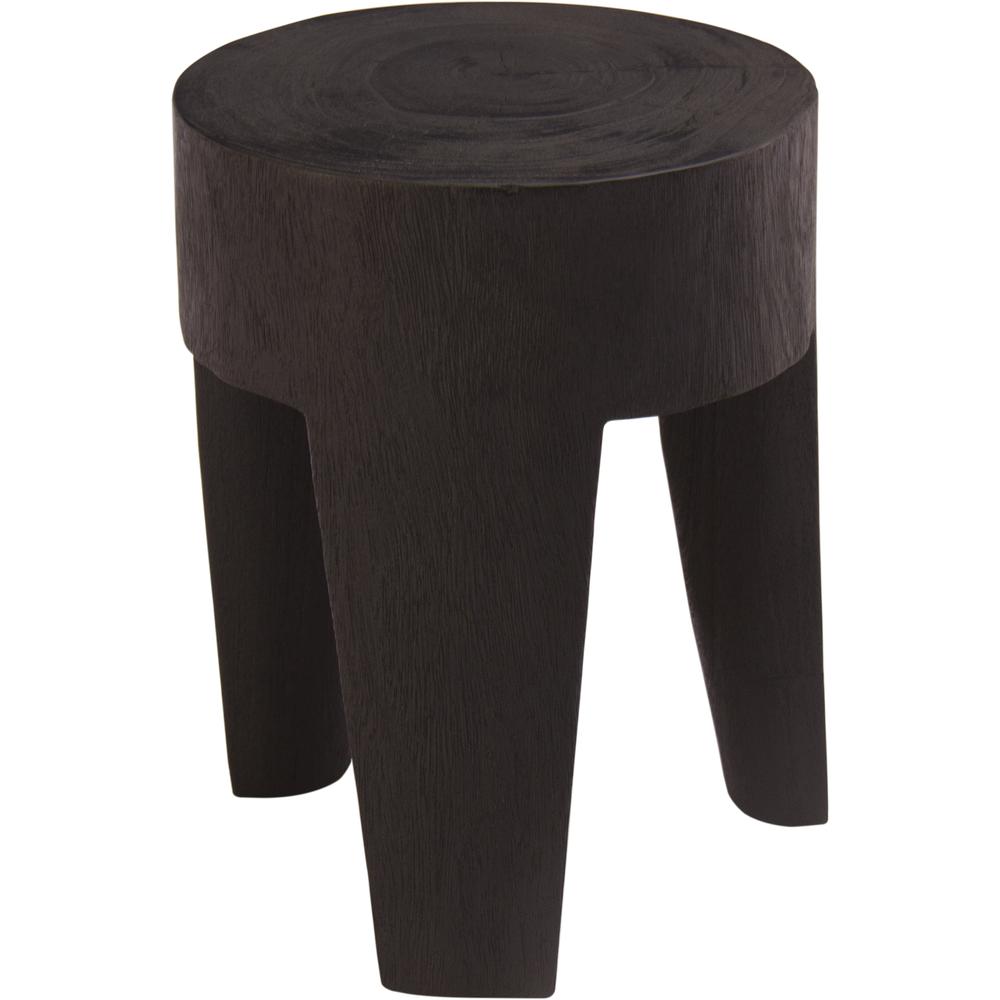 Katmai BURNED BLACK SIDE TABLE. Picture 3