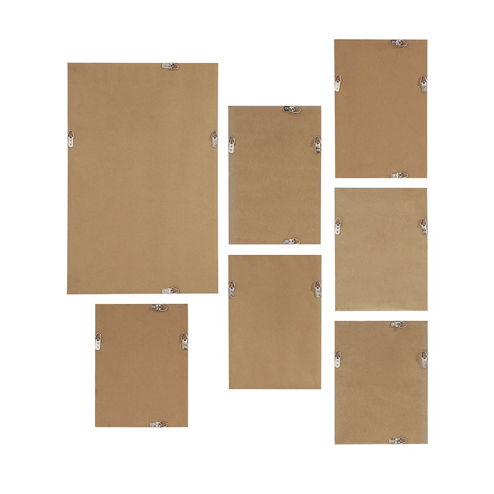 Priyanka 7 Piece Wide Wall Art, White. Picture 4