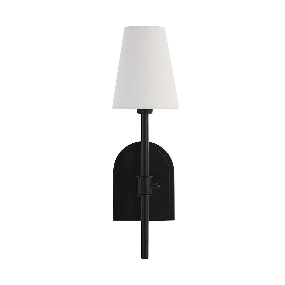 Mililani 17.38" Height Wall Sconce, Black. Picture 1