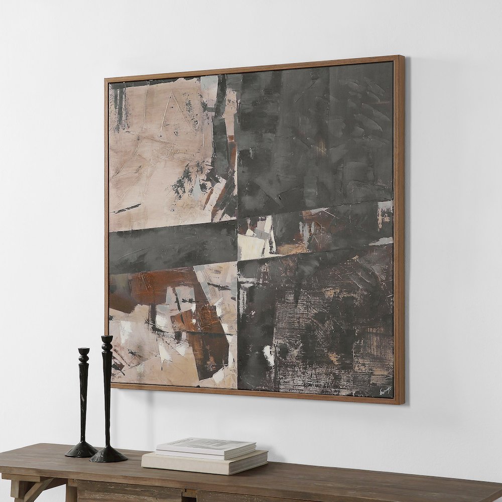 Odysseus 45" Wide Canvas Art, Black. Picture 2