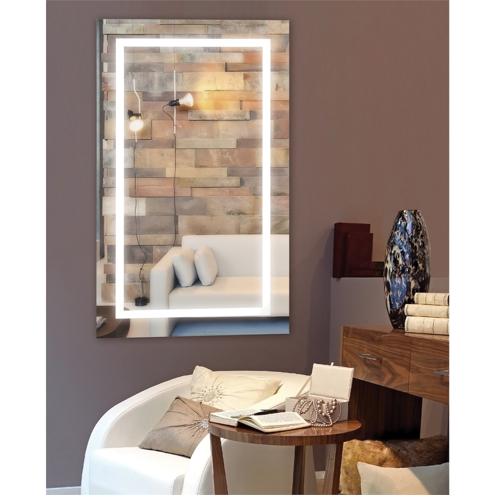 Adele LED Mirror, Rectangular. Picture 2
