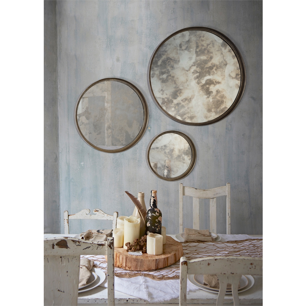 Shire Set of 3 Mirrors, Round. Picture 2