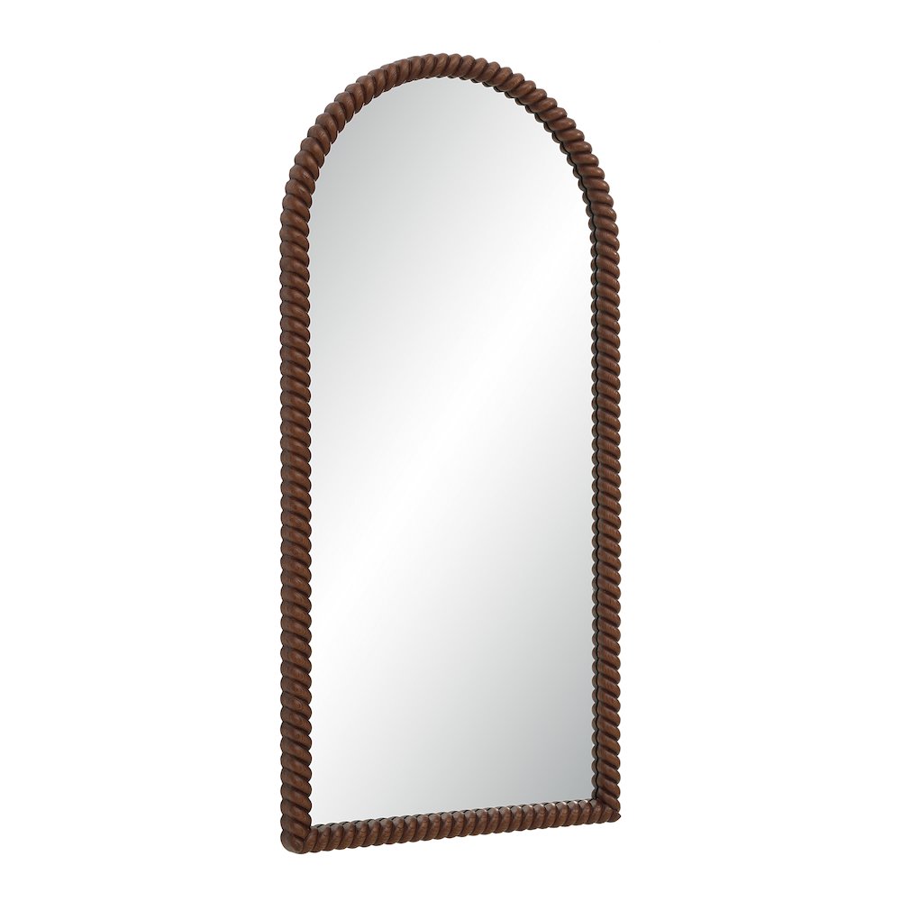Madiwell 70" H x 34" W Wall Mirror, Walnut. Picture 2