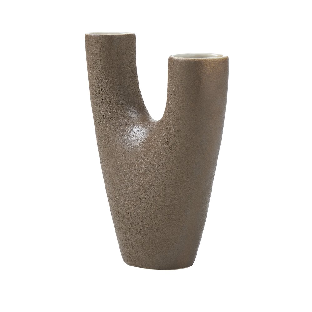 Garnier Small Vase In Brown Color. Picture 3