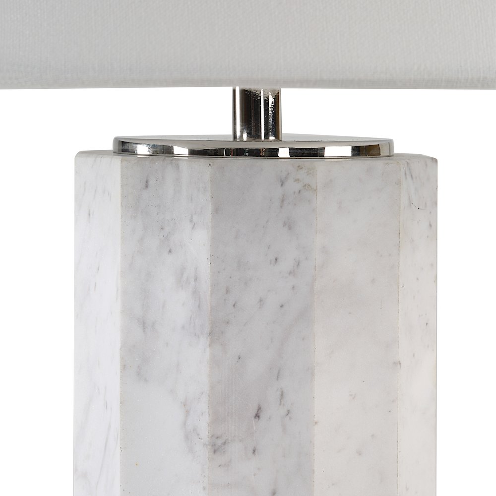 Veda 26.5" Height Table Lamp, White. Picture 3