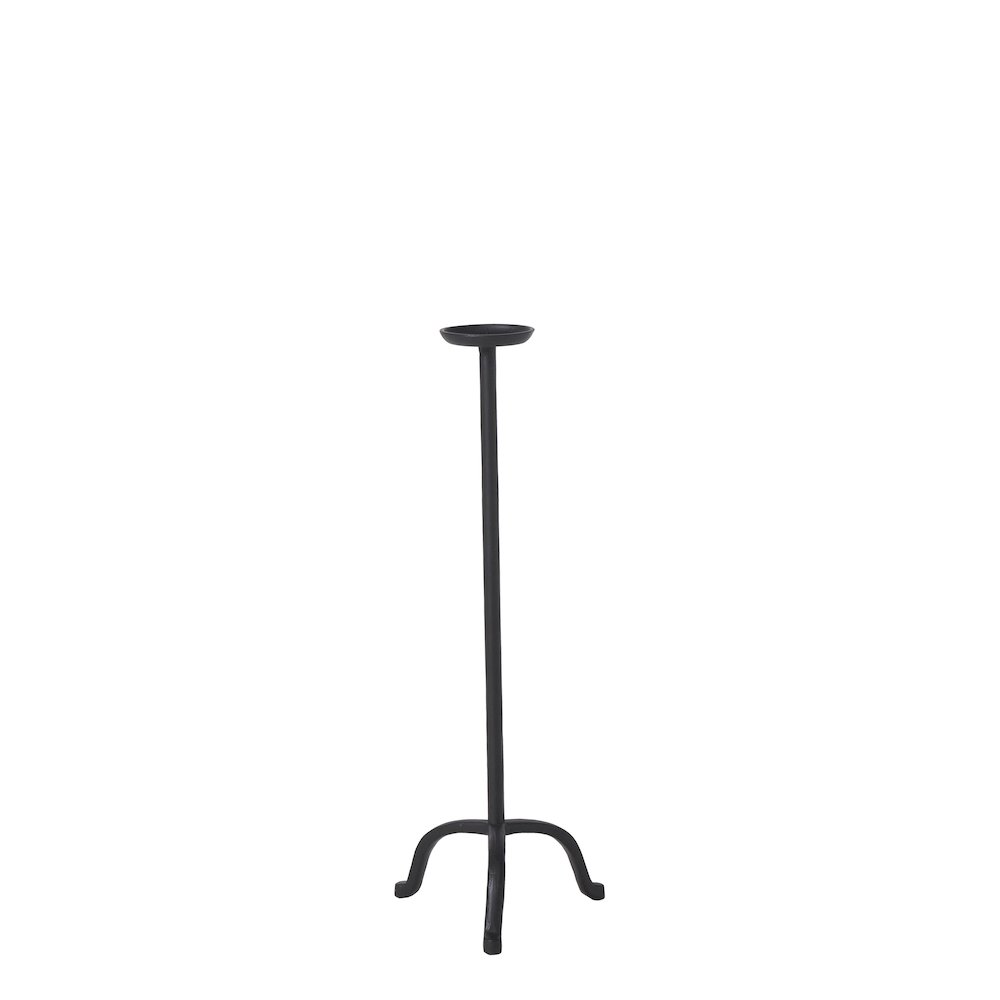 Anika Candle Holder, Matte Black. Picture 1