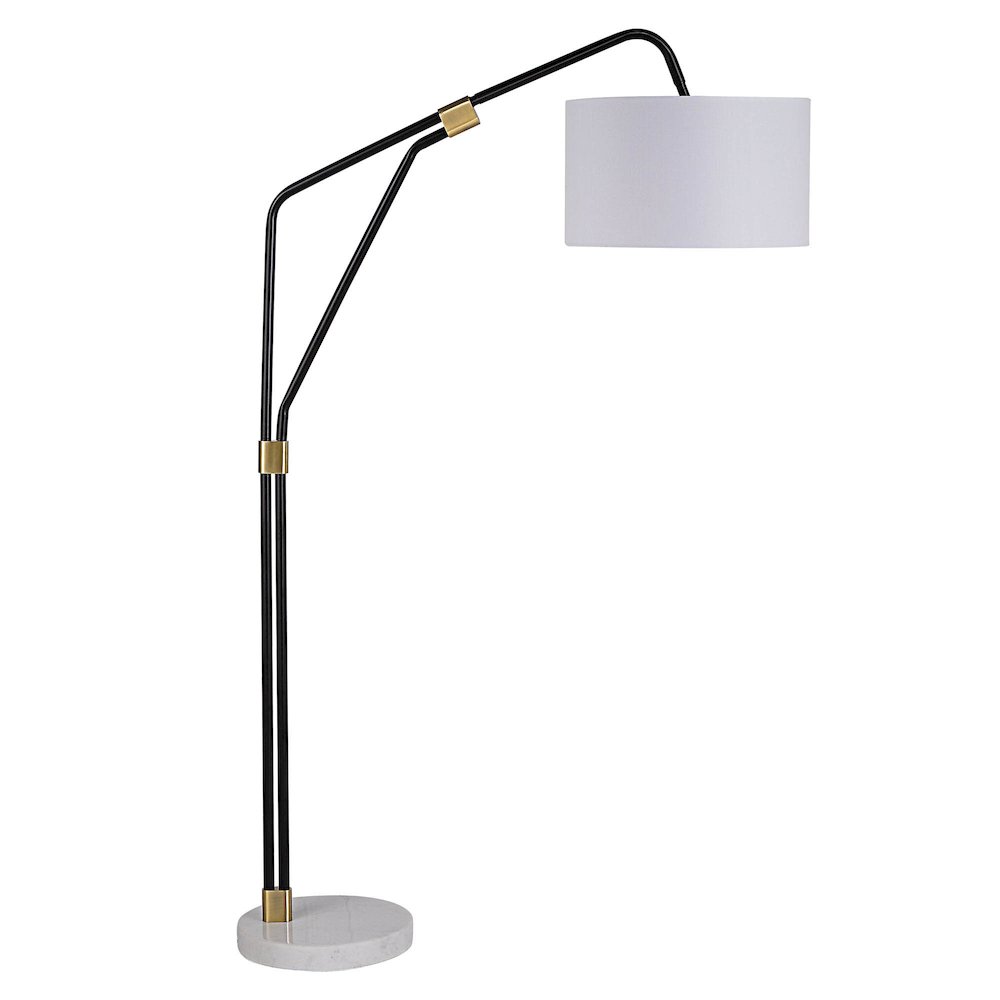 Wroxton 71" Length Floor Lamp, Matte Black. Picture 1
