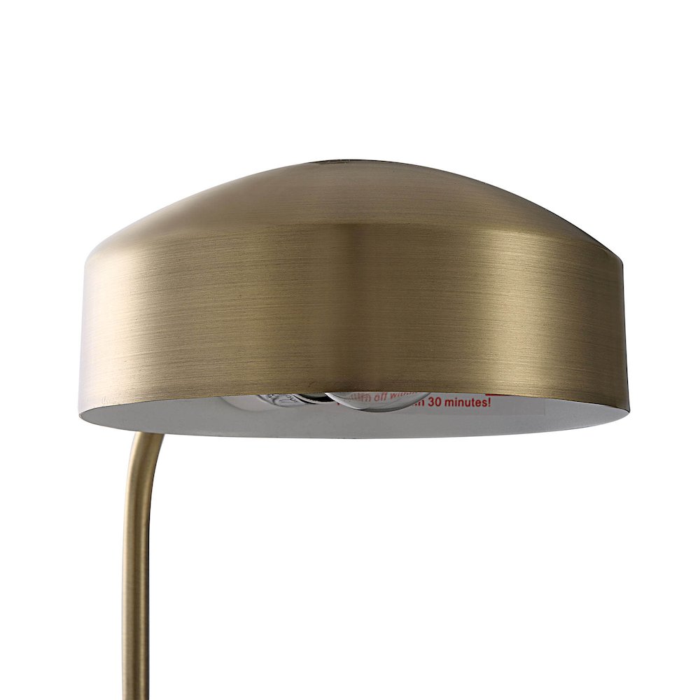 Riesco 22.5" Length Desk Lamp, Antique Brass. Picture 6
