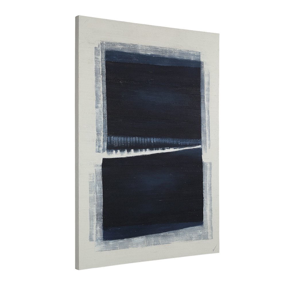 Ibiza 62" H x 44" W Canvas Art, Blue. Picture 3