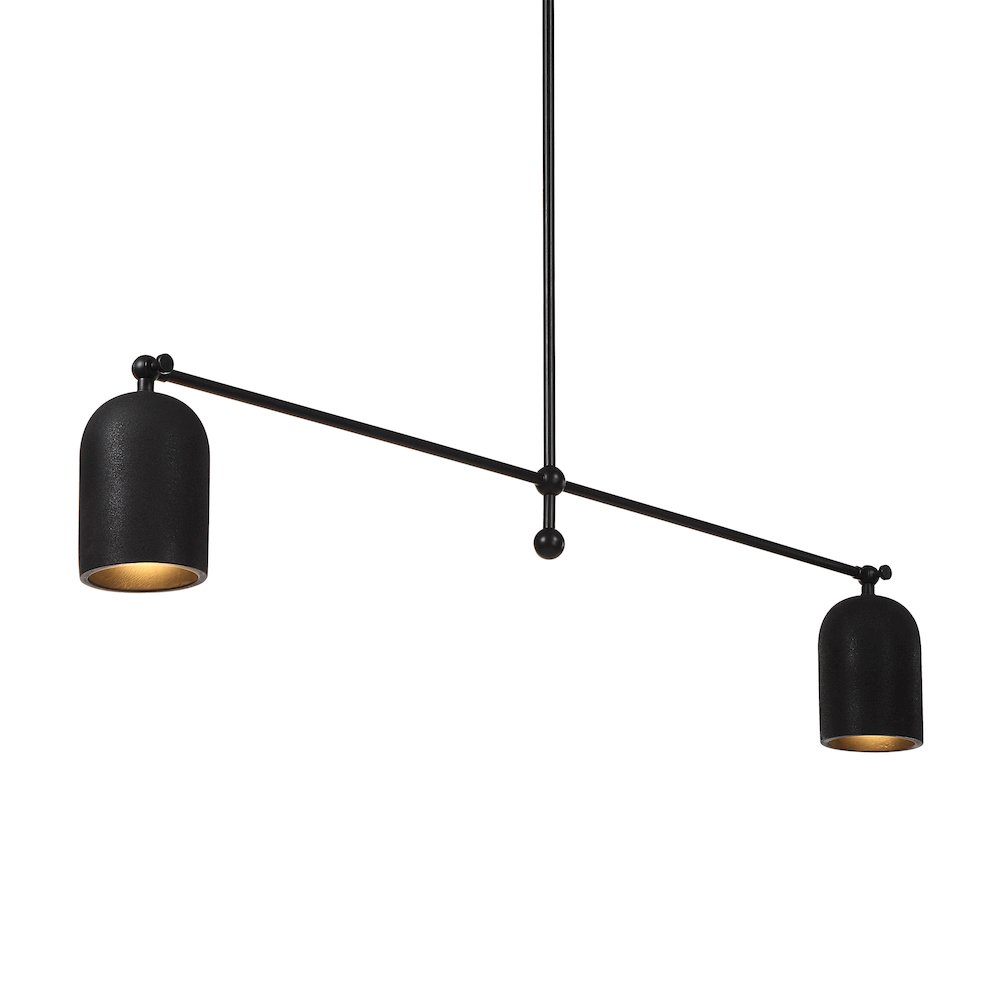 Saskia 69.25" Height Ceiling Fixture, Matte Black. Picture 5