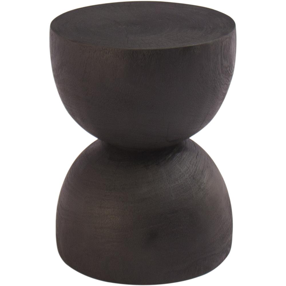 Kluane BURNED BLACK SIDE TABLE. Picture 3