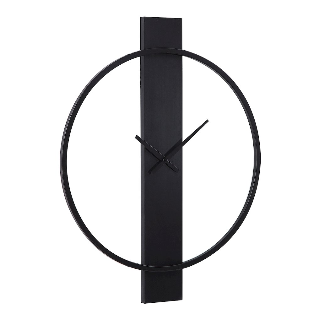 Romane Wall Clock In Black Color. Picture 3