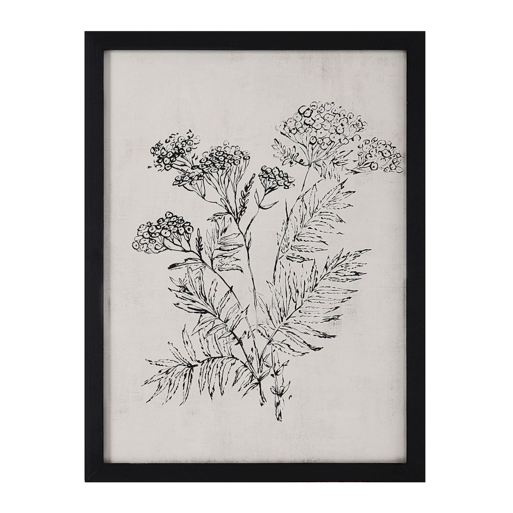 Basset 18" Wide Wall Art With Wood Frame, Painted Black. Picture 9