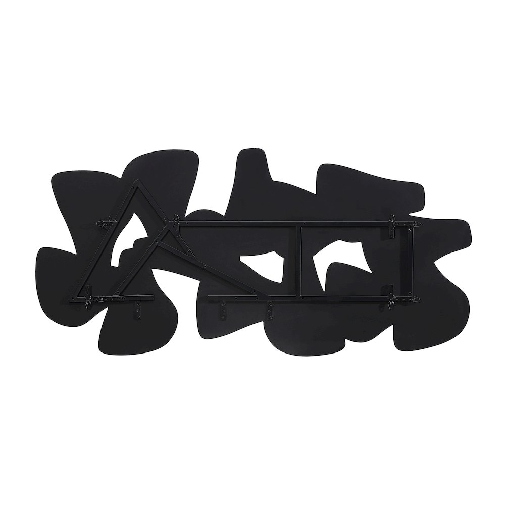 Scorpio 65" Wide Wall Decor, Texture Matte Black. Picture 4