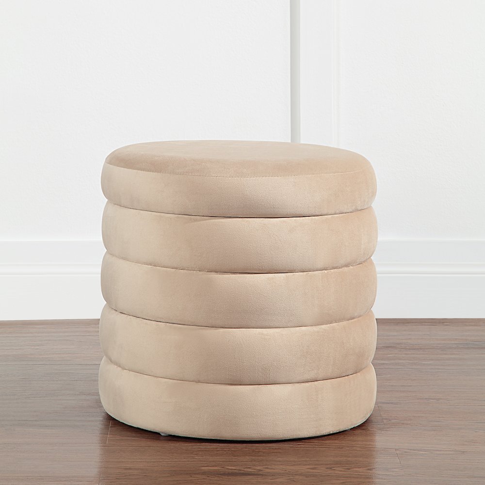 Lloyd Storage Ottoman In Cream Color. Picture 2