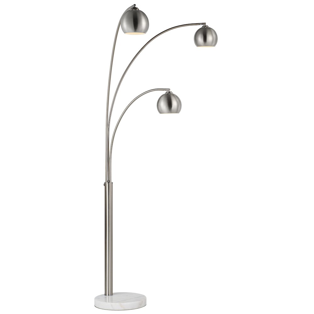 Aguillard 87.5" Height Floor Lamp, Grey. Picture 3