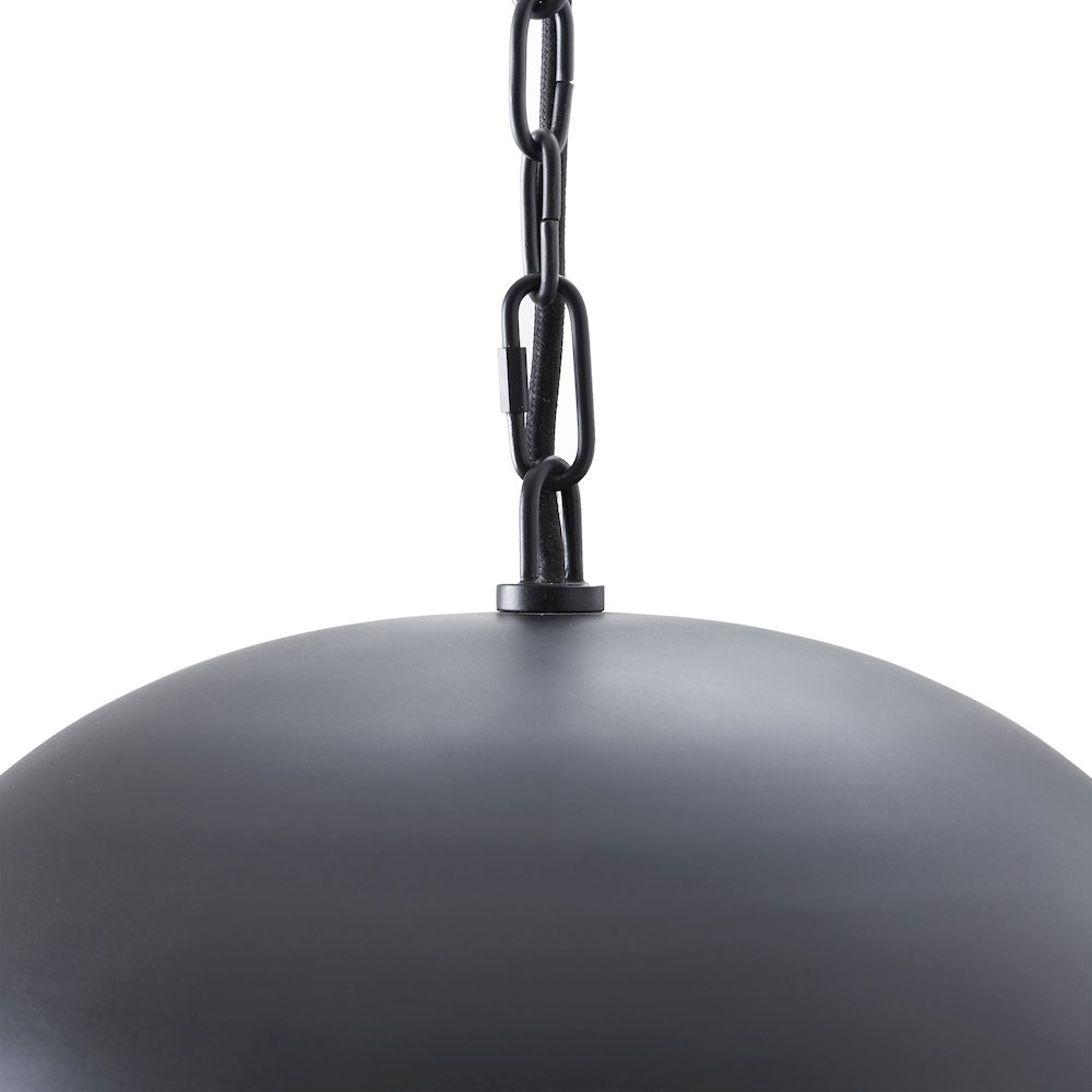 Kochi 15.25" Wide 1-Light Chandelier, Matte Black. Picture 4