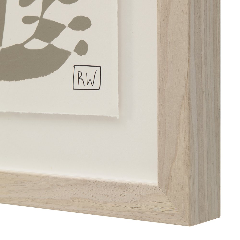 Cybel 24.1" Wide Wall Art With Wood Frame, Walnut. Picture 11