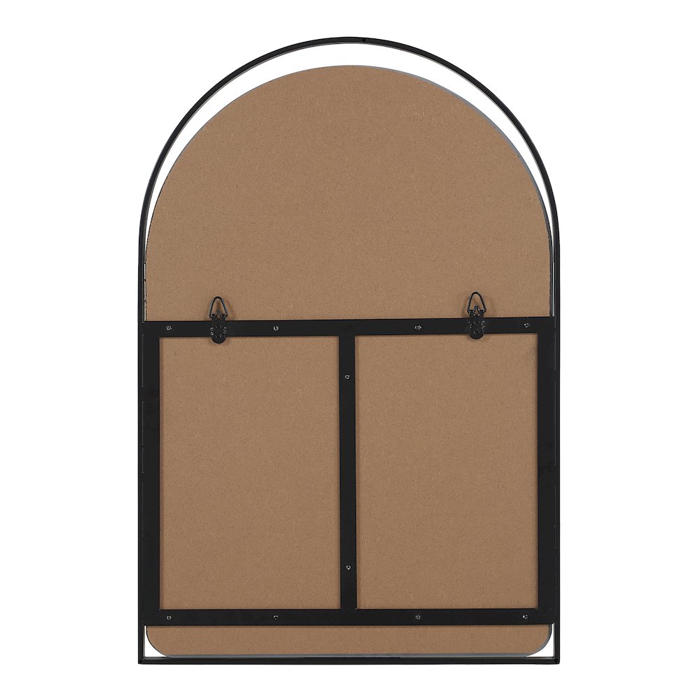 Maniola 30" H x 20" W Wall Mirror, Black. Picture 4