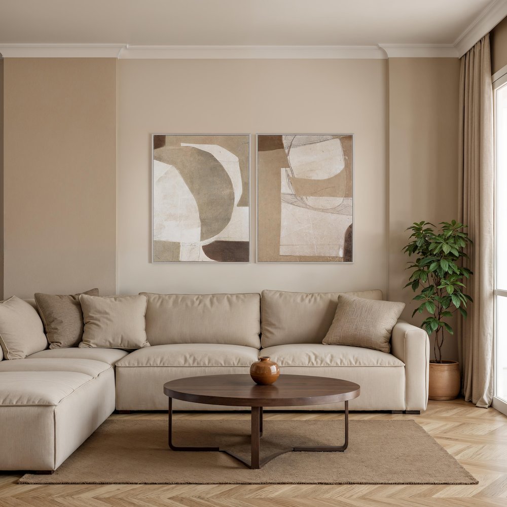 Alcea 40" H x 30" W Canvas Art, (2 Piece Set). Picture 2