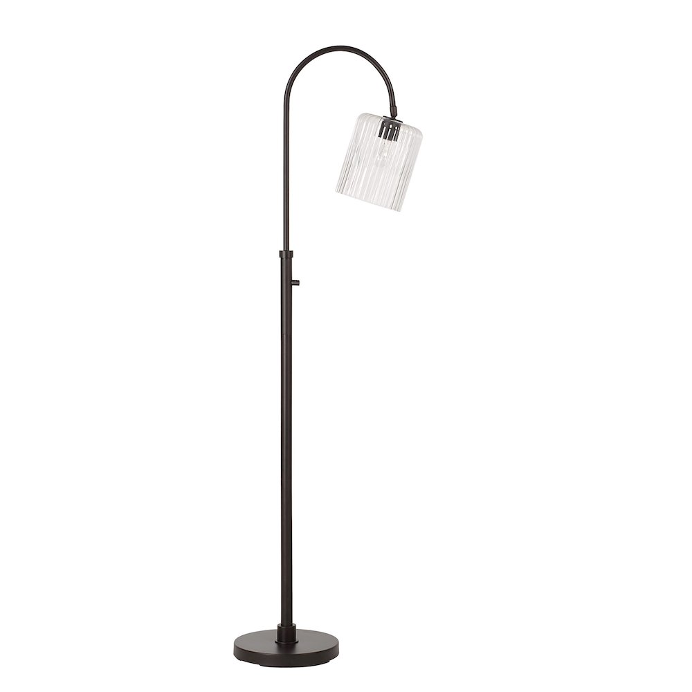 Danae 62.5" Height Floor Lamp, Black. Picture 5