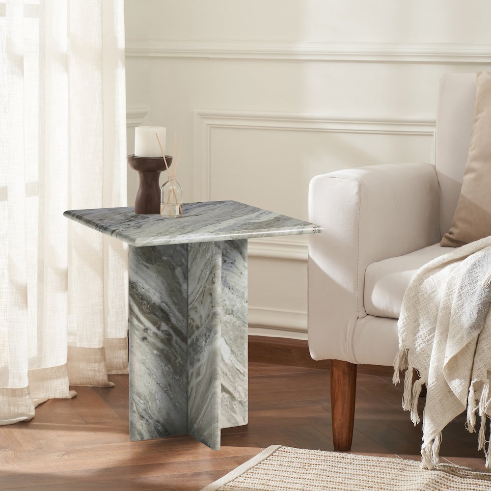 Grayson 20" Height Table, Grey. Picture 2