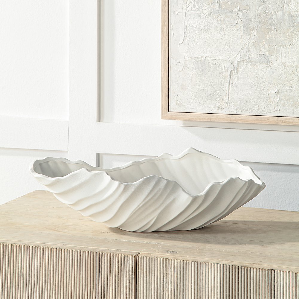 Darius Bowl In White Color. Picture 2