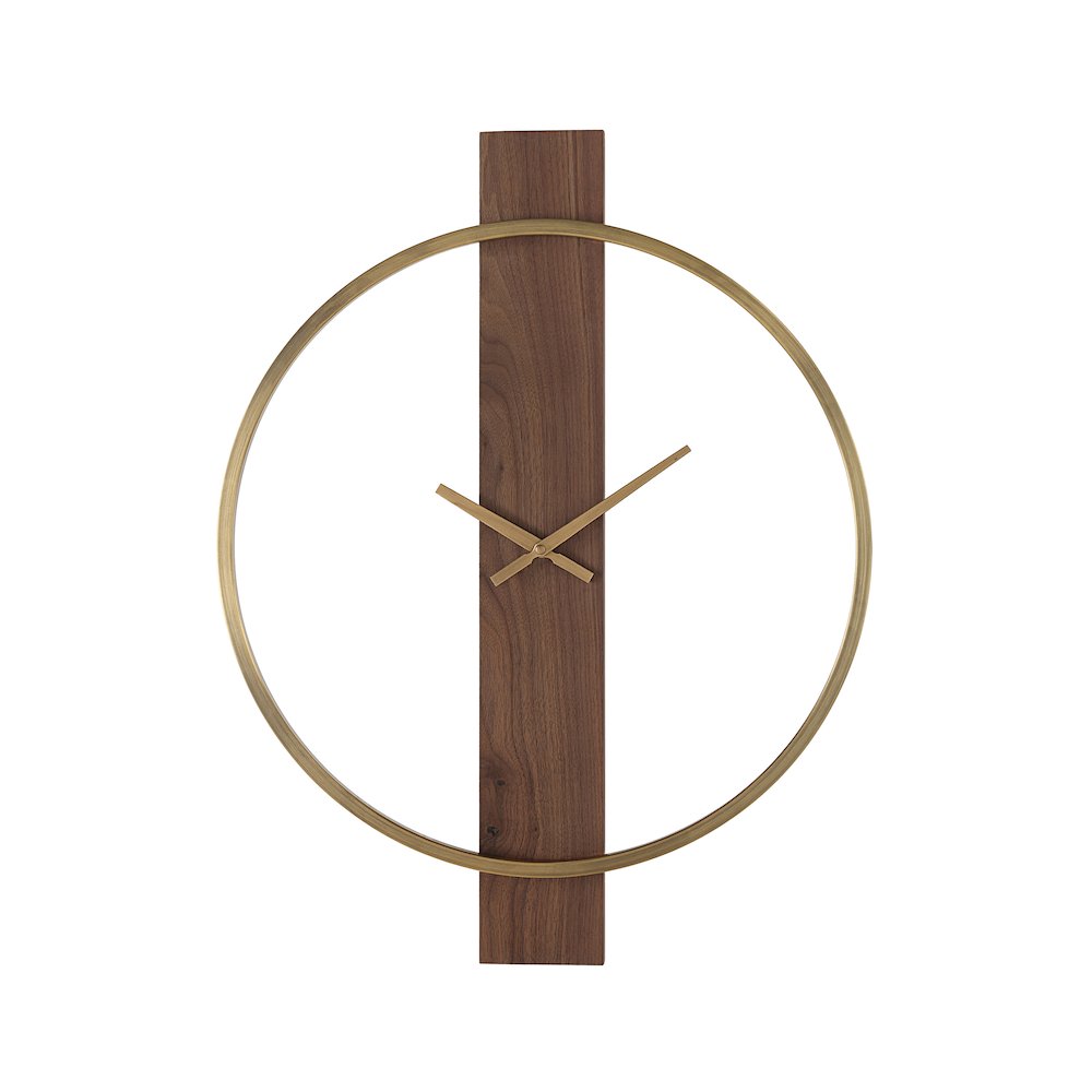 Avigail Wall Clock, Antique Brushed Brass. Picture 1