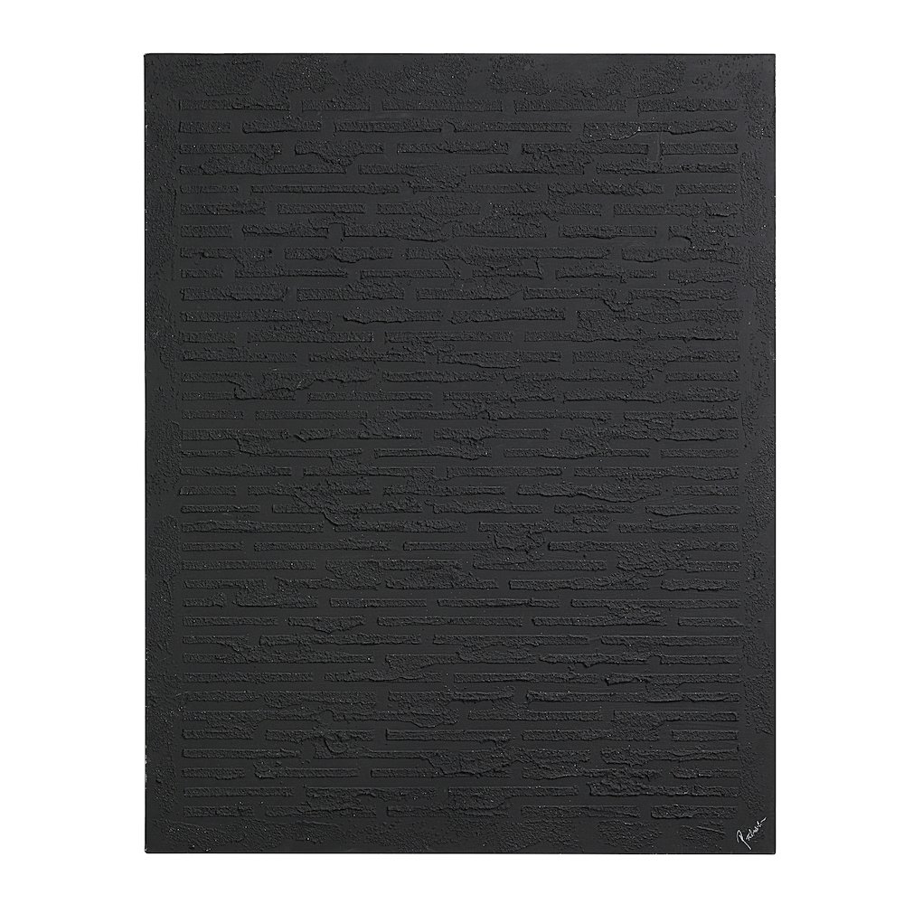 Kinetic 50" H x 40" W Canvas Art, Black. Picture 1