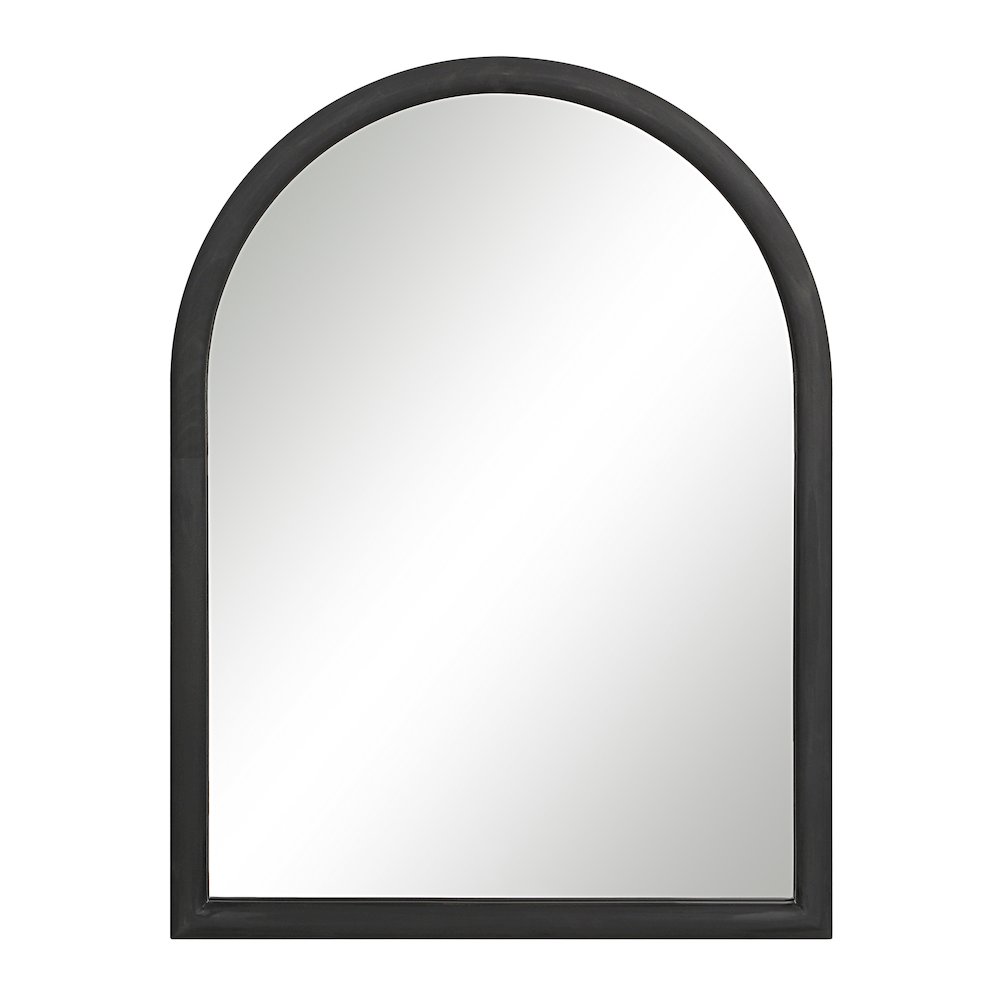 Olfito 24" H x 18" W Wall Mirror, Black. Picture 1