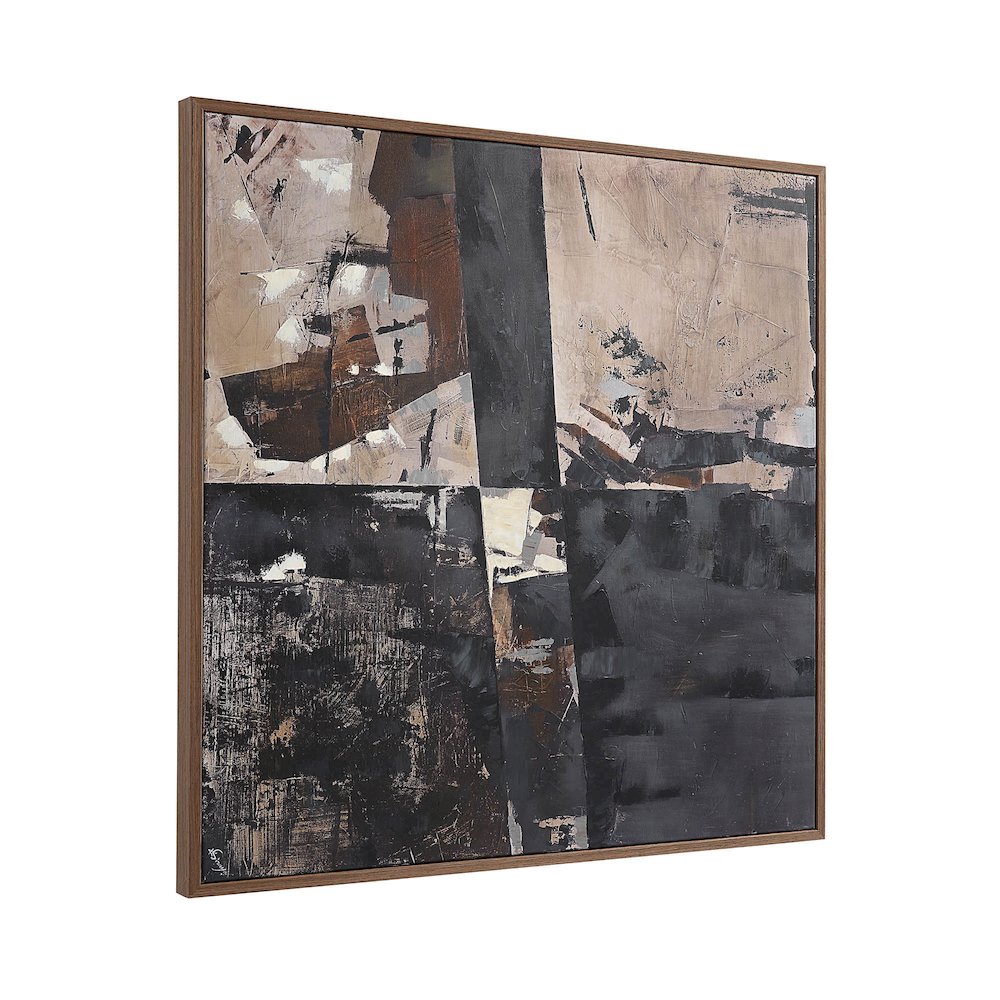 Odysseus 45" Wide Canvas Art, Black. Picture 3