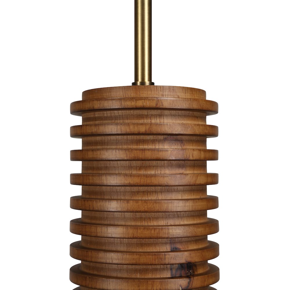 Rue 4" Length Ceiling Fixture, Walnut. Picture 3