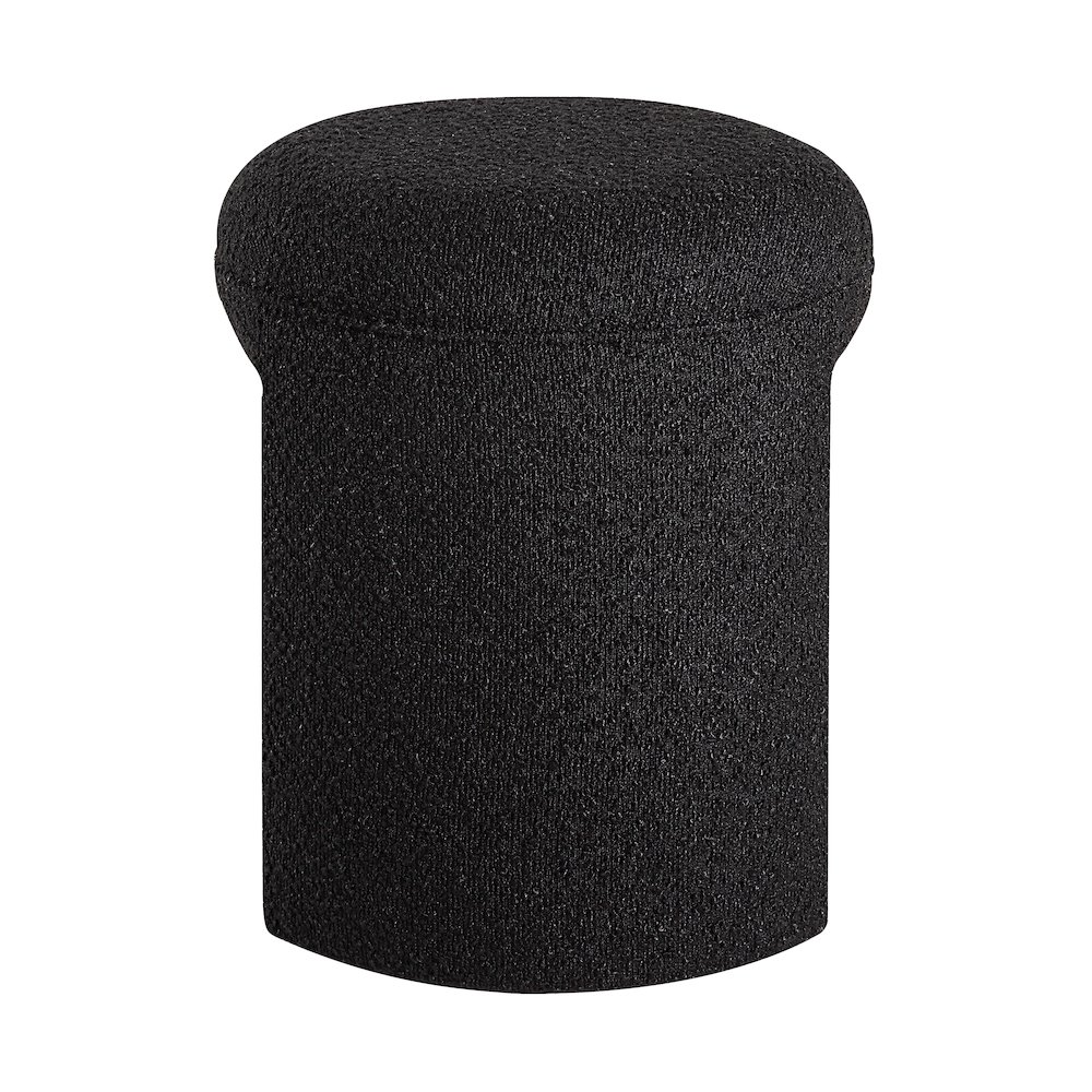 Amrah 16.93" Height Stool, Black. Picture 4