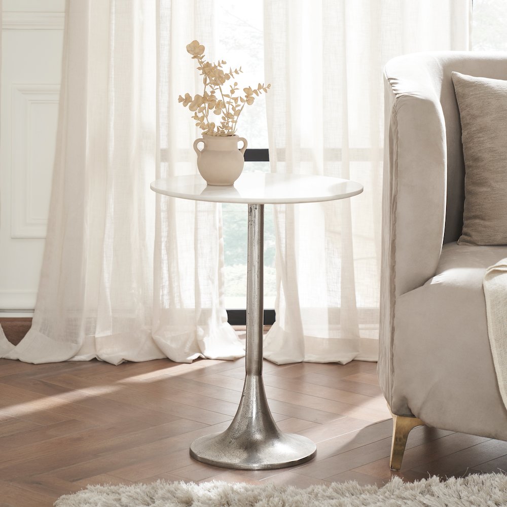 Eloa 23" Height Table, Grey. Picture 2