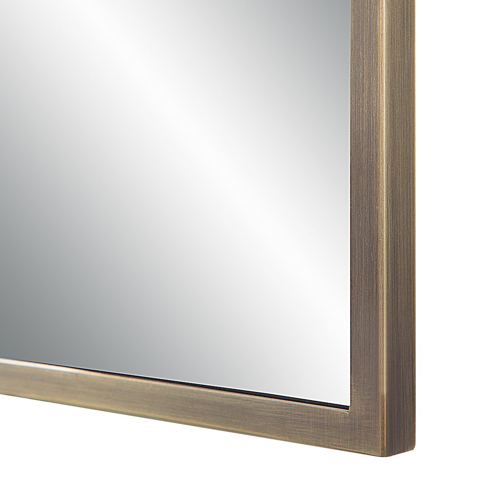 Cider 45" Tall Rectangular Mirror, Brushed Bronze. Picture 5