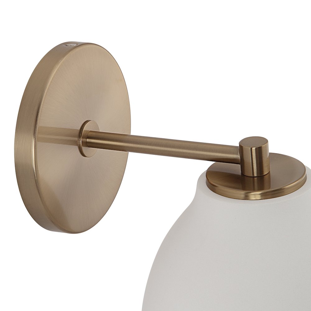 Mazia 8.5" Burnished Brass 1-Light Wall Sconce. Picture 3