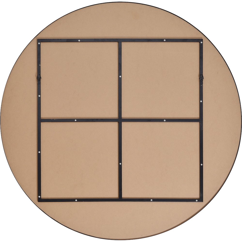 Sami 48 x 48 Round Framed Mirror. Picture 4